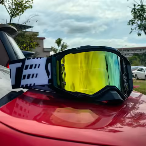 Newest Motorcycle Goggles For Men Motocross Sunglasses Safety Protective MX Night Vision Helmet Gogg