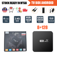 Android TV Box 8K 高清智能电视盒 2.4G WIFI 8GB+128GB 媒体播放器 机顶盒 Android Google Assistant