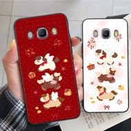 Samsung J310 / J3 2016 / J5 2016 / J5 10 / J7 2016 / J710 case with Horse print CNY Lucky fortune, c