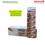 Vỉ 5 Viên Pin CR2025 Chính Hãng Maxell - Mẫu Mới
