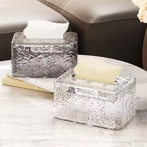 Living Room Tissue Box Household Napkin Storage Box Plastic Paper Box Paper Box