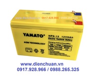 Ắc quy Yamato NP9-12 (12V 9AH ) dùng cho UPS- lưu điện cửa cuốn- bình thuốc sâu- loa kéo