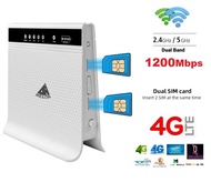 4G Router Dual Sim ,1200Mbps Dual-Band 2.4G+5Ghz, เราเตอร์ 6 เสา External+Internal, High-Performance ใส่ซิม ปล่อย Wi-Fi,รองรับ 3G+4G