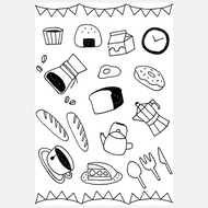 刺繡轉印圖紙－點心時刻 每份2入