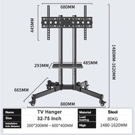 TV Stand 32- 75 Inch Mobile TV Hanger with Wheels Metal Bearing 80kg  Pylons Monitor Stand Bracket W