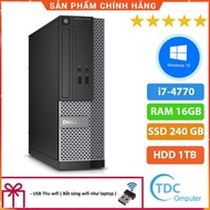 DELL Optiplex 3020 Intel Core i7-4770 synchronized computer Case, 16GB ram, 240GB SSD + 1TB HDD.Free