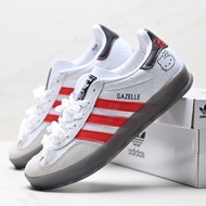 Adidas Hello kitty X  Originals Gazelle INdoor Clover Casual Anti-Slip Wear-Resistant Low-Top Sneake