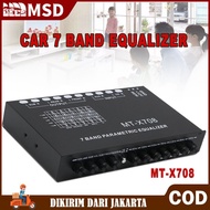 7 Band Equalizer Audio Mobil Penyetelan EQ Crossover Amplifier
