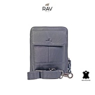 RAV DESIGN Men's Crossbody Sling Bag / Genuine Leather / Black / RVC534-G1-42990