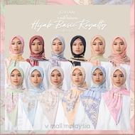 Jovian Hijab Tudung Bawal Square Shawl Premium Printed Corak Sarung Viral Square Bidang 45 - Hijab R