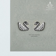 💎👩🏻‍⚕️ [เครื่องประดับ | ปลอดภัย] ต่างหู คนแพ้ง่าย : Mini Swan Earrings (LES-0007LES-0008) Nantich Je
