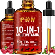[PRE-ORDER] 10 In 1 Cat &amp; Dog Multivitamin - Hip &amp; Joint Vitamins For Dogs + Vitamins C, D, B1-12 - Cranberry Supplement For Dogs &amp; Cat Vitamins - Bladder, Kidney, Skin, Joint Support - Glucosamine Dog Supplement (ETA: 2023-02-19)
