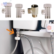 BORRAONE Tee Joint 3 Way T Valve Connector, Brass Durable T Valve Adapter Connector, 3/8' 1/2' 9/16'