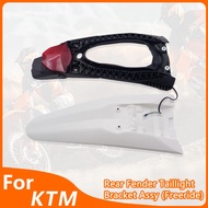 OTOM Motorcycle Rear Fender With LED Tail Light Taillight Bracket License Plate Lamp For KTM Freerid