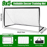 9x5ft foldable football goal, soccer goal suitable for children, easy to carry