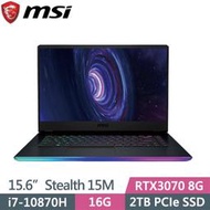 【限量可宅配到府】MSI 微星GE66 10UG-401TW i7-10870H RTX3070 電競筆電【含稅發票價】