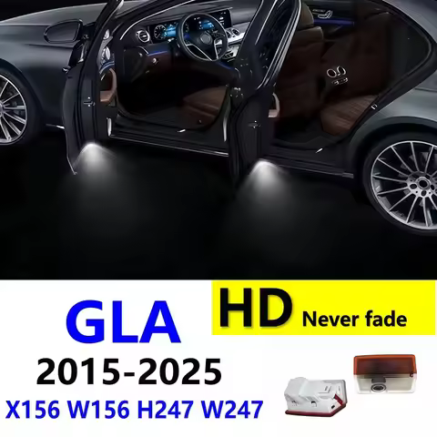 HD 2Pcs Led Car Door Projector Light Accessories For Mercedes Benz Class GLA200 GLA250 GLA X156 W156