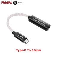 FAAEAL JCALLY JM45 Portable Earphone Convert Plug Type-C To 3.5mm PCM 32bit/384kHz DSD256 Noise Redu