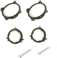 6x9" Front and 5.25"/6.5" Rear Door Speaker Install Bracket Mount Plates + Wire Harness Made for 200