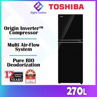 (FAST DELIVERY) Toshiba Refrigerator Inverter 2 Doors fridge 197L/255L/270L/286L | Peti Sejuk