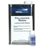 TotalBoat Polyester Laminating Resin - Marine Grade Fiberglass Resin and MEKP Catalyst for Layups an