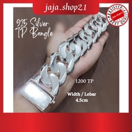 READY STOCK | Original 925 Silver Bracelet 1200 TP Bangle For Men | Gelang Tangan Lelaki 1200 TP Perak 925