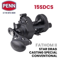 PENN Fathom II Star Drag Casting Special Conventional Reel - FTH II 15SDCS Surf Cast Overhead