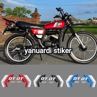 Striping sticker list DT 100 full set yamaha dt100