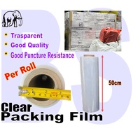 BANSOON ELEPHANT Clear Packing Film HUGE ROLL Sold per roll Stretch Film Shrink Wrap Pallet Film packing, luggage wrap