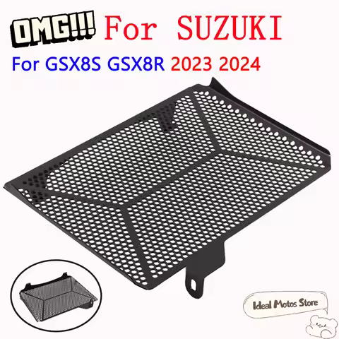 Motorcycle Water Tank Mesh Guard Radiator Grille Protection Cover For SUZUKI GSX-8S GSX-8R GSX8S GSX