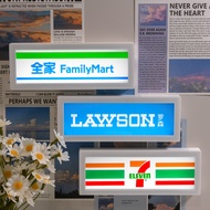 Rosen Convenience Store Magnetic Night Light 711 Family Luminous Refrigerator Sticker Light Sign Min
