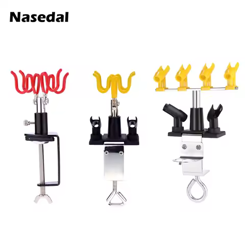 Nasedal Airbrush Holder Gravity Stand Kit for Air Brush paint spray gun Holding 4 Clamp-On Mount Tab