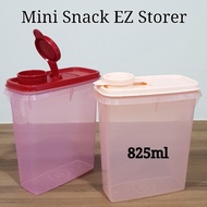 Tupperware Mini Snack EZ Storer 825ml (2) 14.6cm(L) x 7.9cm(W) x 17.2cm(H)Retail Price S$24.20