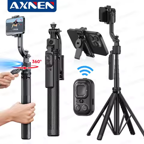 C17 Selfie Stick Tripod for Phone AI 360 Rotation Face Tracking Gimbal Stand Smartphone Camera Monop