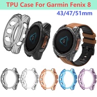 For Garmin Fenix 8 43mm 47mm 51mm Case Cover Soft TPU Protective Sleeve Bumper For Garmin Fenix 8 Pr