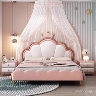Storage Drawer Leather Bed Simple Children's Bed Small Apartment Light Luxury Dreamy Girl Teen Stora