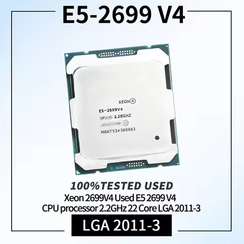 Xeon E5-2699V4 22 Core 2.20GHZ 55MB L3 Cache 145W SR2JS LGA 2011-3 E5-2699 V4