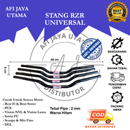 STANG RZR HITAM RACING COCOK UNTUK SEMUA MOTOR CB 150R, BEAT STREET, VIXION, SATRIA FU/STANG RZR HITAM MURAH