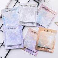 Colorful Sticky Notes Planet Memo Pad 11x9cm Sticky Notes Bookmark Decoration Stationery School Offi