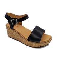 JWEST Retro Wedge Ankle Strap Wedges