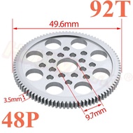 Aluminum Alloy Metal 48P Spur Gear 92T for 3Racing Sakura D4 CS AWD RWD 1/10 RCDrift Car RC Remote C