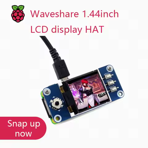 Waveshare 1.44inch LCD display HAT for Raspberry Pi 2B/3B/3B+/Zero/Zero W,128x128 pixels,SPI interfa