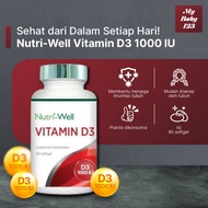NutriWell Vitamin D3 1000 IU 90 Softgels - Immune Booster & Bone Health