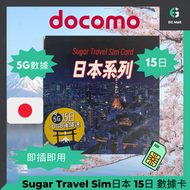 其他品牌 - 日本 DOCOMO 15日 10GB Sugar Travel Sim 5G LTE 上網卡 外遊數據卡 旅行 5G LTE 無限數據卡 使用限期 31/12/2025