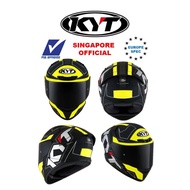 KYT TT Course Electron Matt Yellow Full Face PSB Approved Helmet