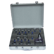 14Vacuum Cupping Glass Cupping with Short Head and Mouth Cupping Aluminum Box Vacuum Cupping Without