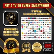 UNLIMITED ACCESS MTV ( LIVE + VOD )SVI GO SVI MO  Subscription IPTV for Android TV Box Android Phone JOYTV HAO HD MYTV