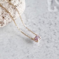 Pink tourmaline oval necklace P109K10(PT)