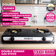 Tough Mama NTMDGS-CTD Black Gas Stove Double Burner Auto-Ignition