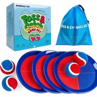 EVERICH Upgraded Toss and Catch Ball Game Set, Outdoor Games for Kids Toys, Stocking Stuffers for Fa